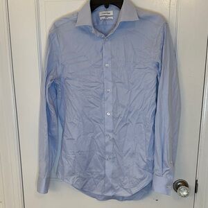 Calvin Klein Blue Dress Shirt size M EUC‎